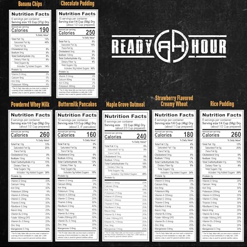 Ready Hour 3-Month Emergency Food Supply (846 Servings), 3-Month Kit, Food Storage Meal Entr&eacute;es, Real Non-Perishable Meals