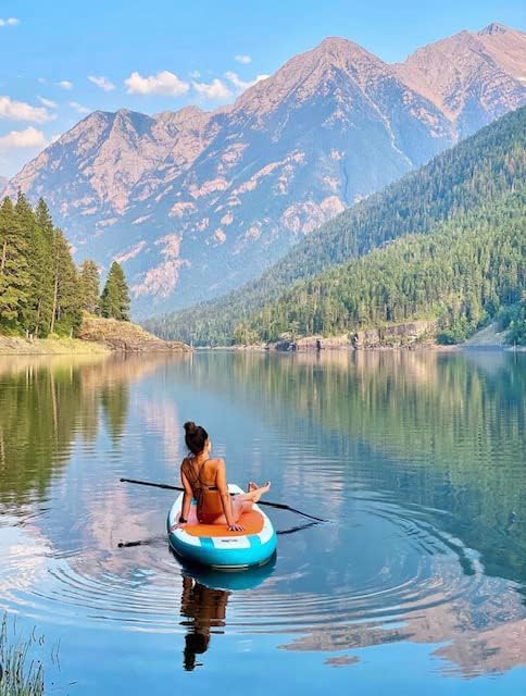 Roc Inflatable Stand Up Paddle Boards with Premium SUP Paddle Board Accessories, Wide Stable Design, Non-Slip Comfort Deck for Youth & Adults