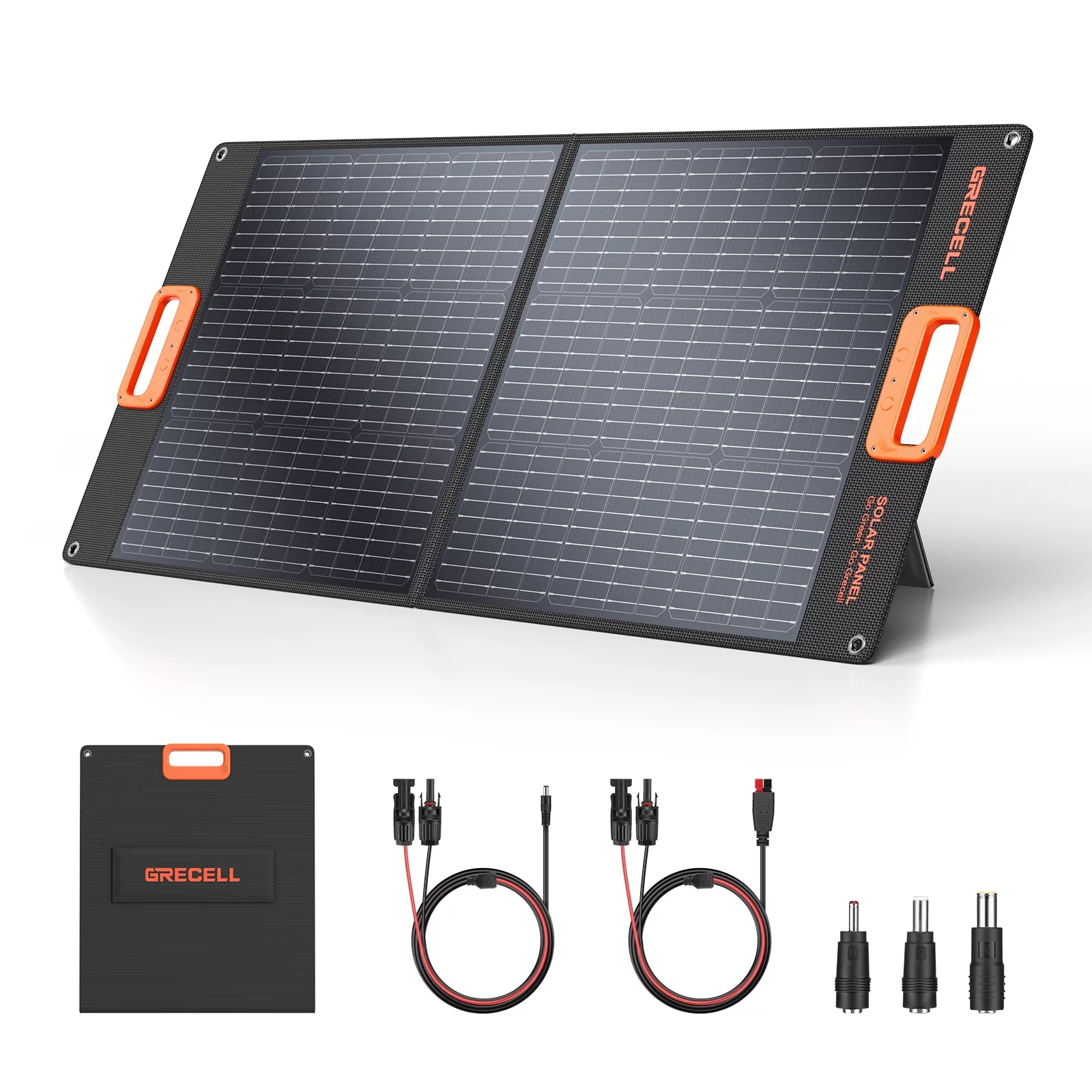 GRECELL 100W Portable Solar Panel for Power Station Generator with Solar Charger
