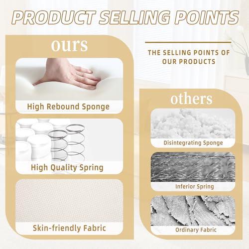 Convertible Sleeper Sofa Bed with Cylindrical Pillow, Corduroy Folding Mattress Couch with Fixed-Shape Frame