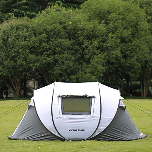 EchoSmile Camping Instant Pop Up Tent, 2/4/6/8/10 Person, Water Resistant Dome, Easy Setup for Camping Hiking and Outdoor, Portable with Carry Bag