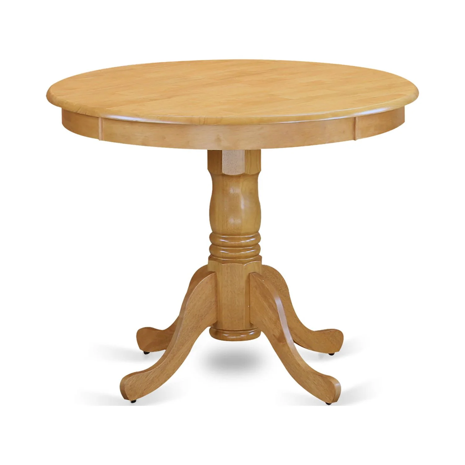 HomeStock Eclectic Exclusivity 5Pc Dining Set Includes A Small Round Dinette Table And Four Parson Chairs With Dark Coffee Fabric, Oak Finish