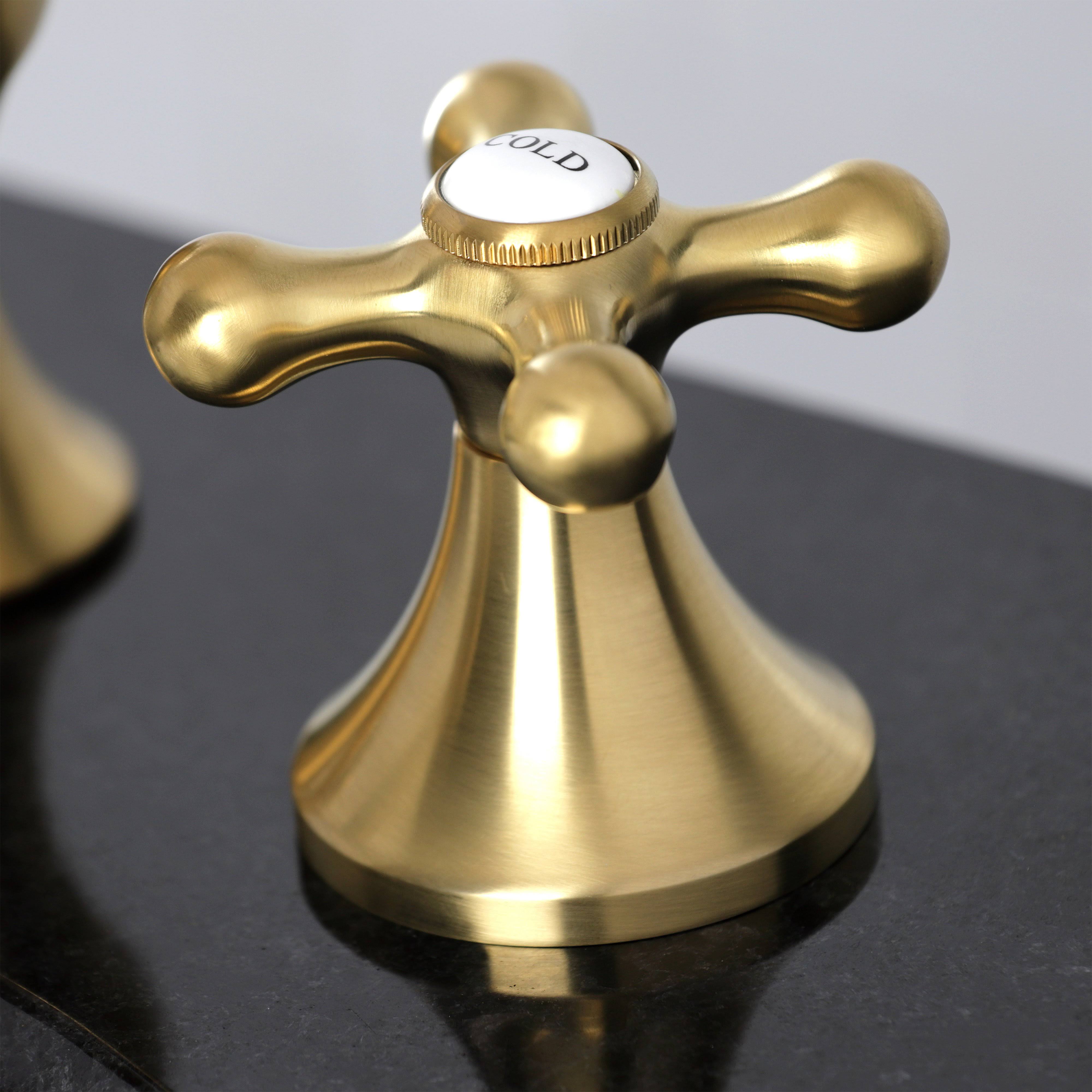 Kingston Brass KC7060AX 8 in. Vintage Widespread Bathroom Faucet Matte Black