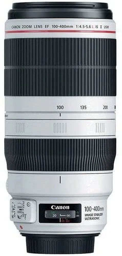 Canon EF 100-400mm f/4.5-5.6L is II USM Lens Bundle with Manufacturer Accessories & Premium Kit for EOS 7D Mark II, 7D, 80D, 70D, 60D, 50D, 40D, 30D