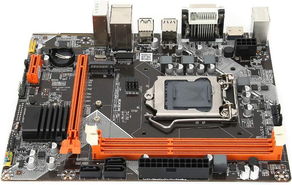 Desktop Computer Motherboard, DDR3 1066/1333/1600MHz LGA 1155 PC Main Board Support NVME+NGFF Dual Mode Hard Disk+SATA, 6‑Channel Sound Card