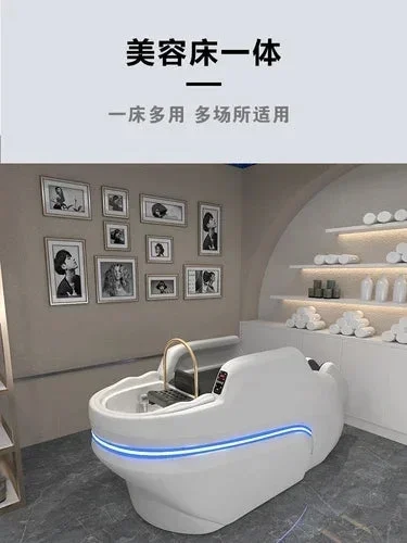 Luxury Hair Salon Chair Barber Shop Stylist Beauty Sink Shampoo Head Spa Bed Haircutting Cabeceiras Salon Equipment LJ50SC - Curated Treasures Market
