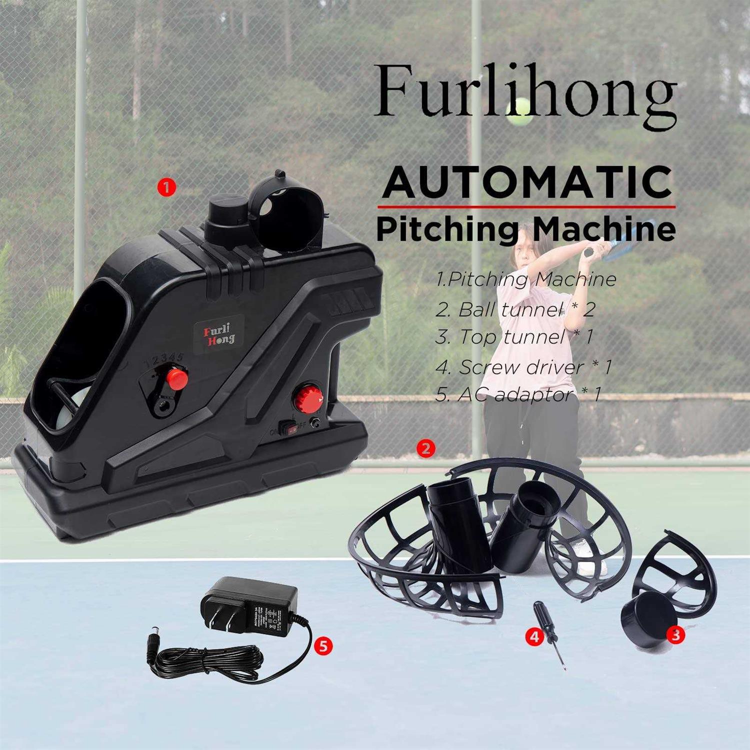 Furlihong 3809BH Tennis Ball Machine - Sports Supplies Online Store