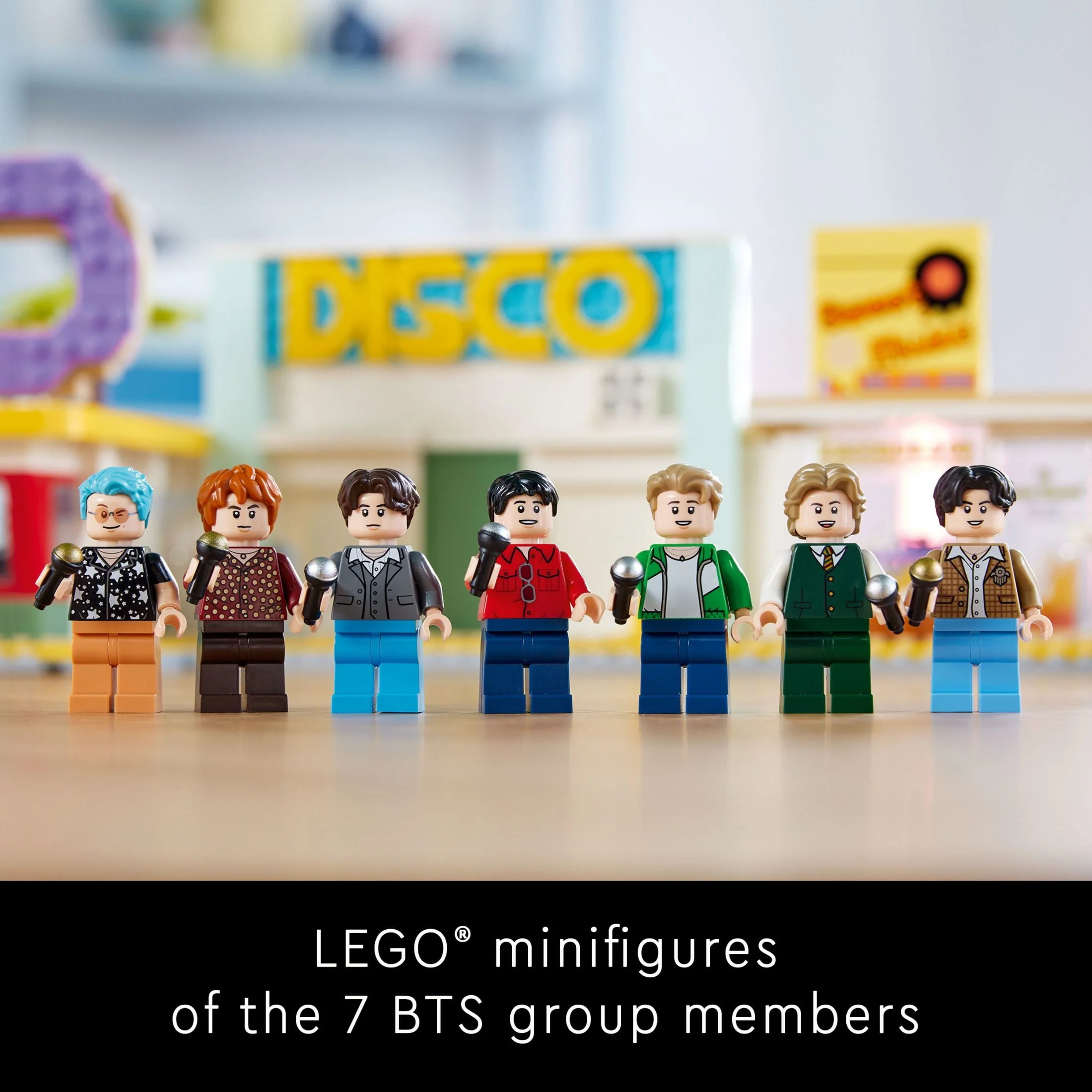 LEGO Ideas BTS Dynamite 21339 Model Kit for Adults, Gift Idea for BTS Fun with 7 Minifigures of the Famous K-pop Band, Features RM, Jin, SUGA, j-hope