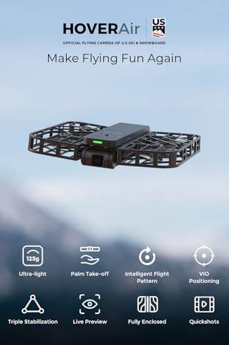 X1 Drone with Camera, Self-Flying Camera Drone with Follow Me Mode, Foldable Mini Drone with HDR Video Capture, Palm Takeoff
