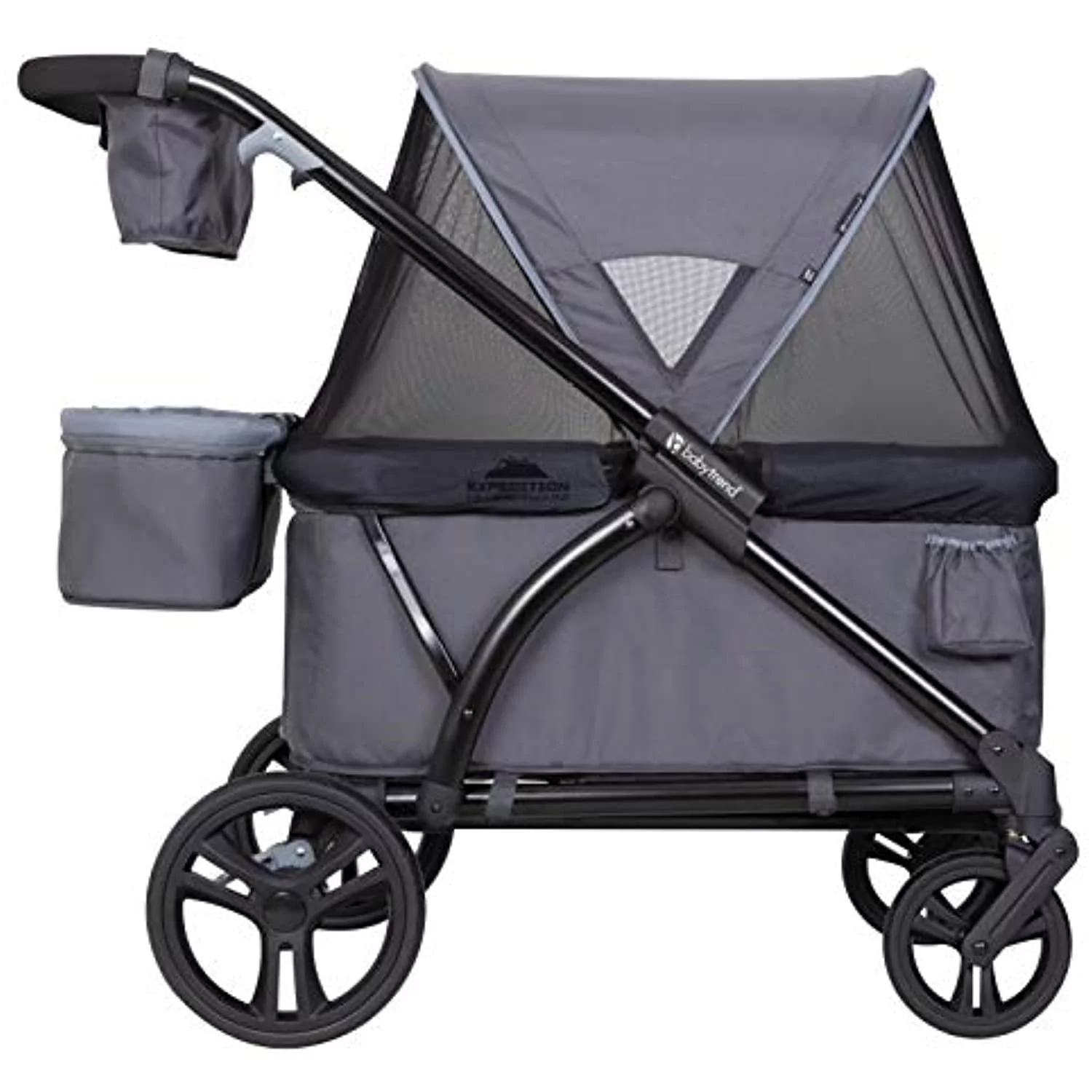 Baby Trend Expedition Wagon Stroller, Solid Print Gray - Radiant Selections