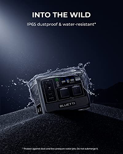 BLUETTI Portable Power Station AC60, 403Wh LiFePO4 Battery Backup w/ 2 600W (1200W Surge) AC Outlets, 1 Hour Fast Charge