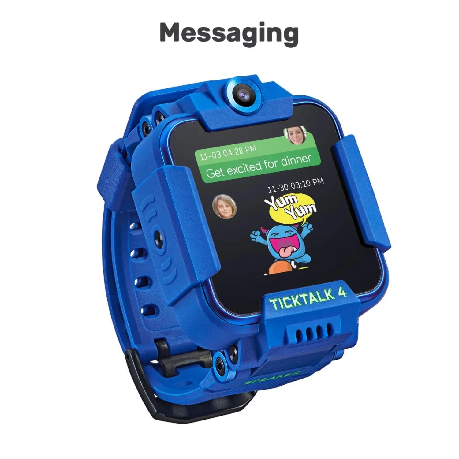 TickTalk 4 Unlocked 4G LTE Kids Smartwatch Phone with GPS Tracker, Combines Video, Voice and Wi-Fi Calling, Messaging