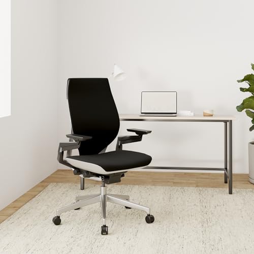 Steelcase Gesture Office Chair - Ergonomic Work Chair with Wheels for Carpet - Comfortable - Intuitive-to-Adjust for Desk - 360-Degree Arms