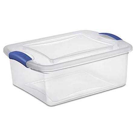 Sterilite 15 Quart Latch Box- Stadium Blue Case of 10 (15-Quart)