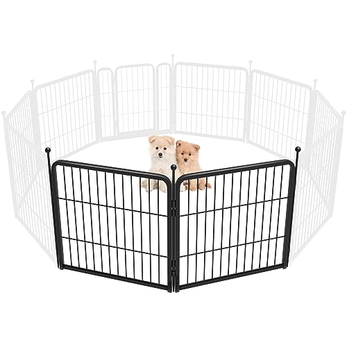 FXW Rollick Dog Playpen for Yard, RV Camping, 32 inch 16 Panels for Small and Medium Dogs│Patented