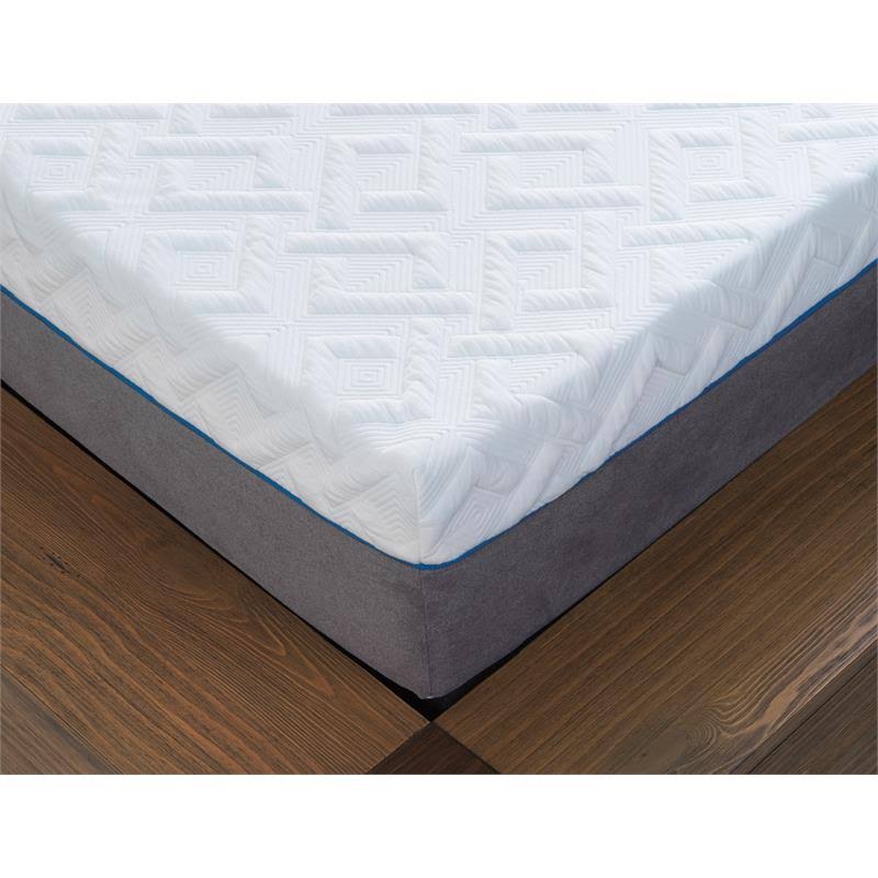 Pemberly Row 12x22 Luxury Plush Twin Long Memory Foam Mattress in White