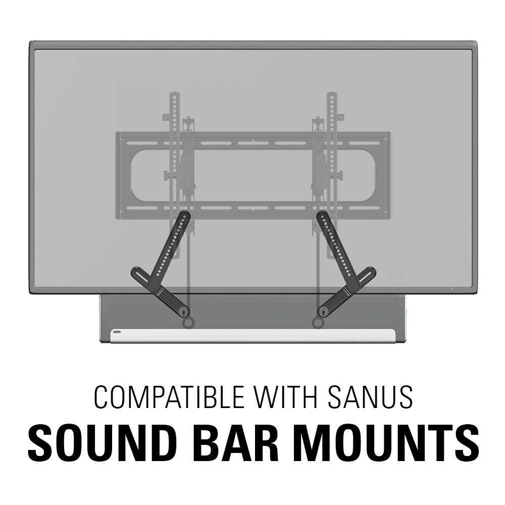 Sanus Advanced Tilt Premium Universal TV Wall Mount for 46” to 90” Flat-Panel TVs - Low Profile, Smooth Extension & Easy to Install - Model VLT6-B1