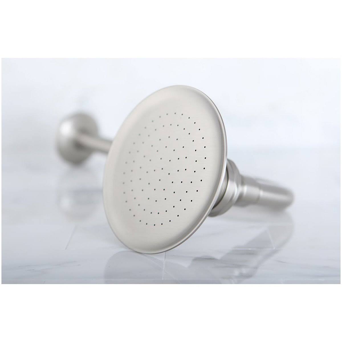Kingston Brass P10SNCK Victorian Brass Showerhead with 12inch Shower Arm, Satin Nickel