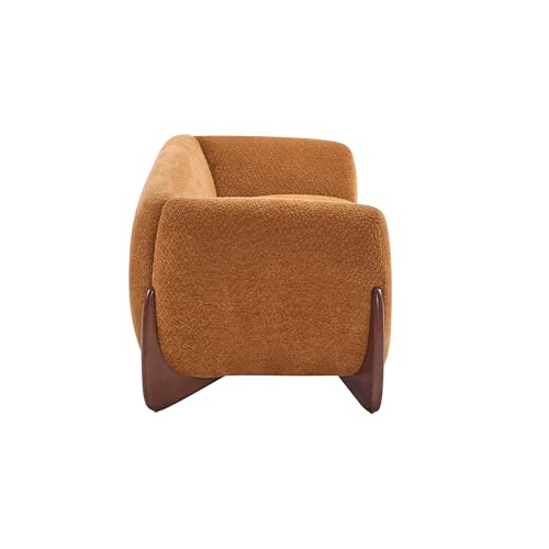 Christopher Knight Home Almab 82 Inches Sofa Couch, Cozy Boucle Upholstered 3-Seater Sofa, Wood Frame Couch, Comfy Couches for Living Room and Office