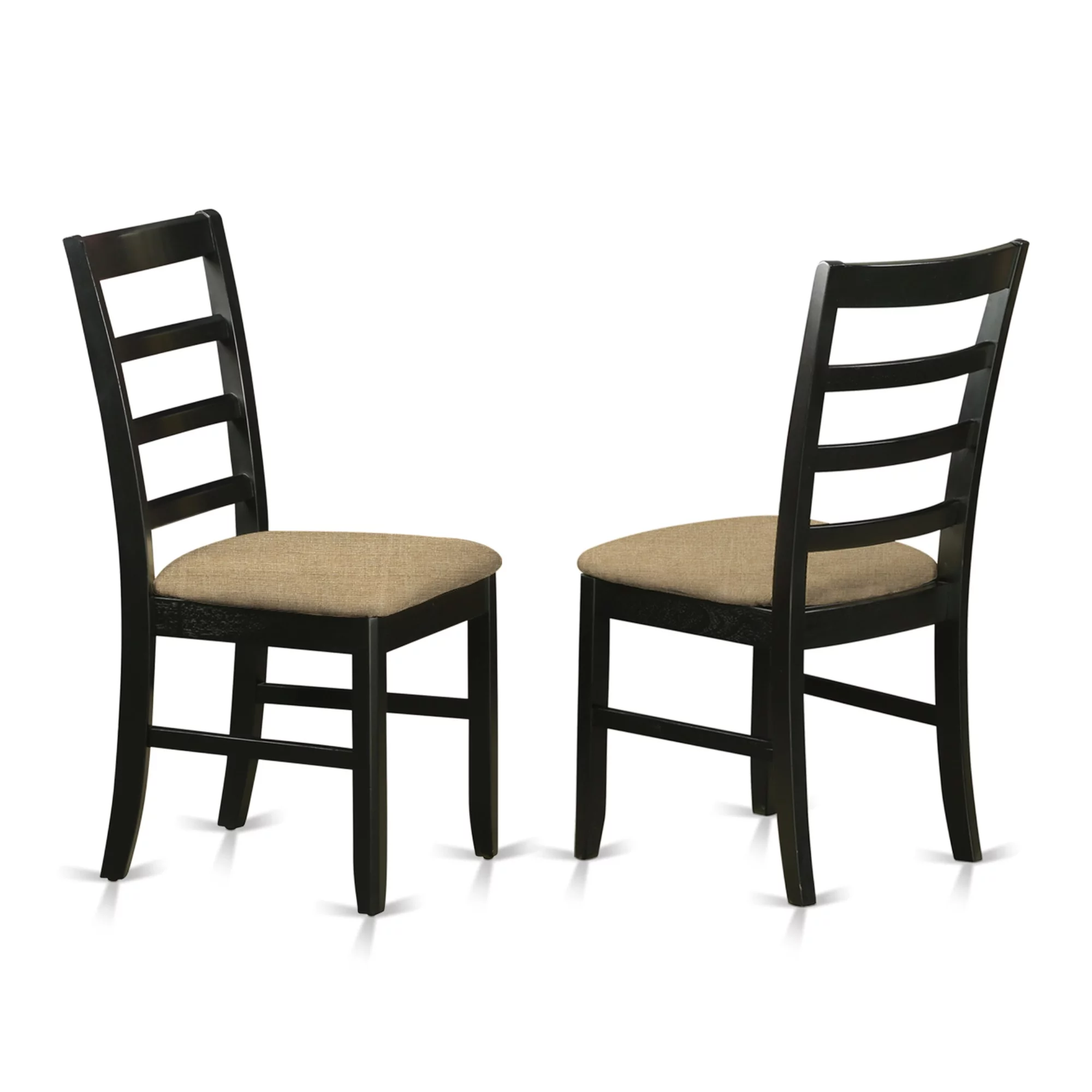 WEPF6D-BLK-C 6-Pc Kitchen nook Dining set - Small Kitchen Table and 4 Kitchen Chairs with Bench