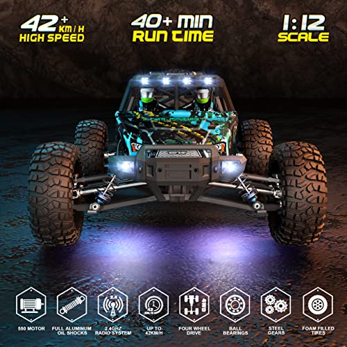 HAIBOXING 2995 Remote Control Truck 1:12 Scale RC Buggy 550 Motor Upgrade Version 42KM/H High Speed RC Cars