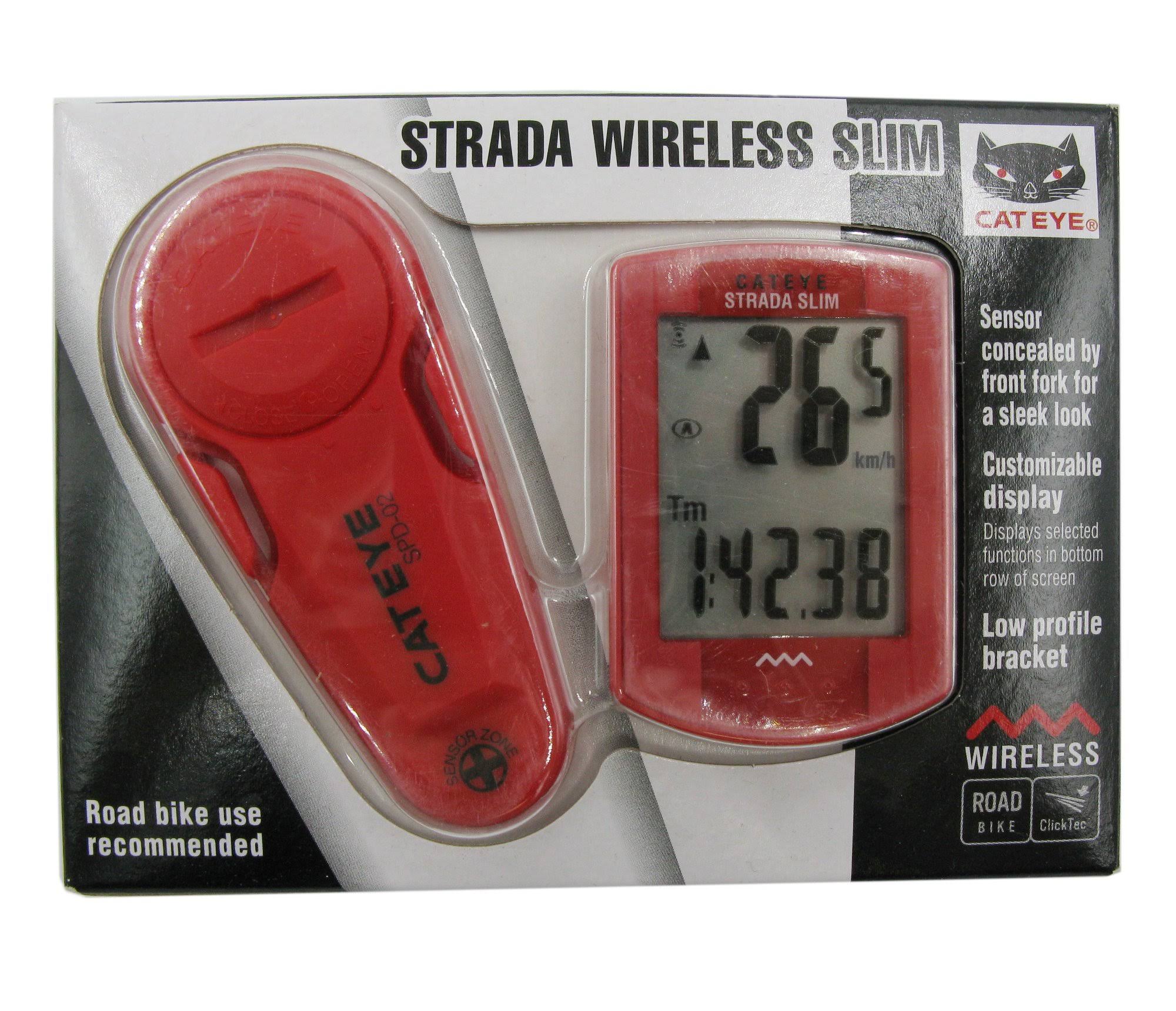 Cateye CC-RD310W Strada Slim Wireless Cycling COMPUTER, Silver