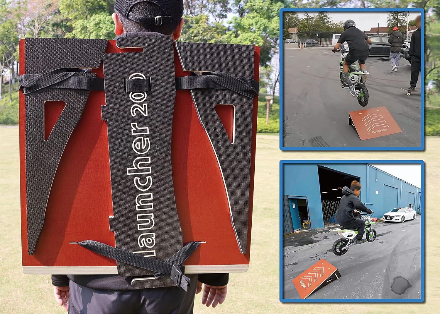 Andjoor Skateboard ramp Bike ramp Scooter ramp Skate ramp RC ramp BMX ramp RC car ramp Dirt Bike ramps for Kids Jumping