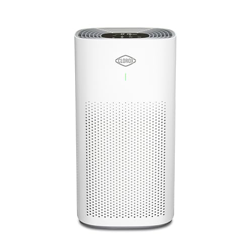 Clorox Air Purifiers for Home, True HEPA Filter, XL Rooms up to 2,220 sq ft, Removes 99.9% of Mold, Viruses, Wildfire Smoke, Allergens, Pet Allergies