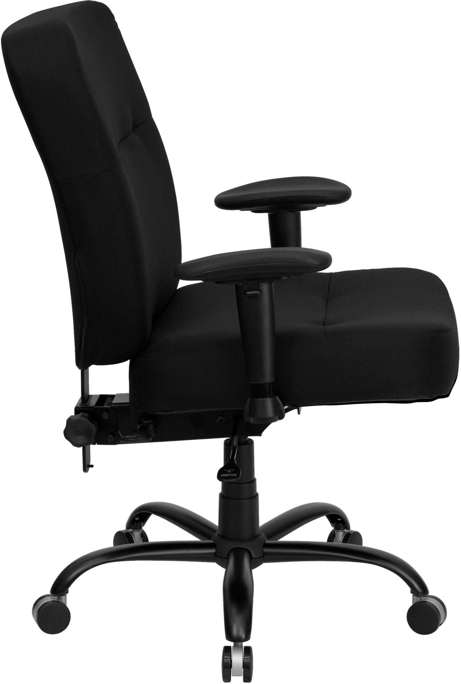 Hercules Series 400 lb. Capacity Big u0026 Tall Black Fabric Office Chair with Arms