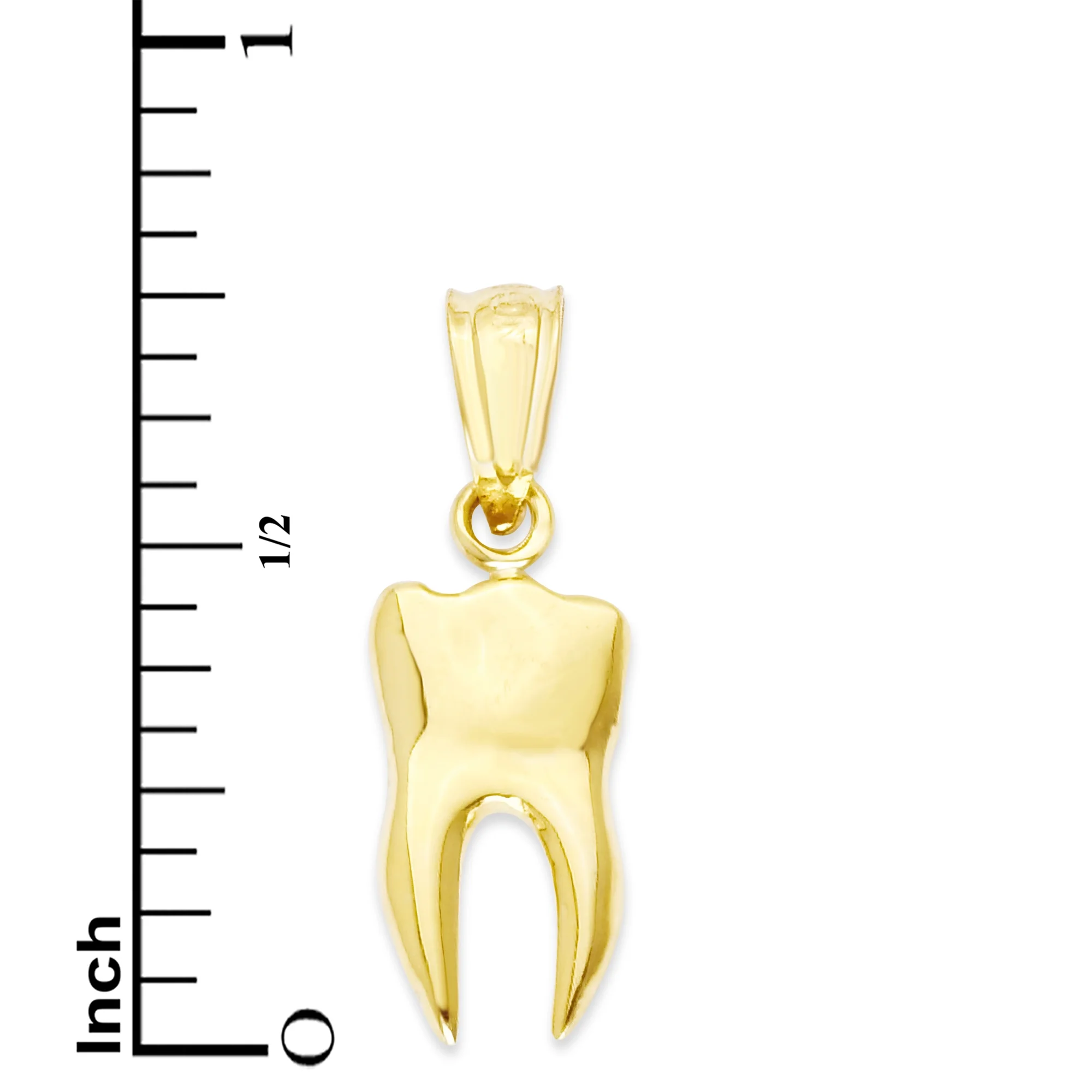 14k Solid Gold Human Tooth Pendant, Dental Jewelry Gifts for Students, Gift for Dentist