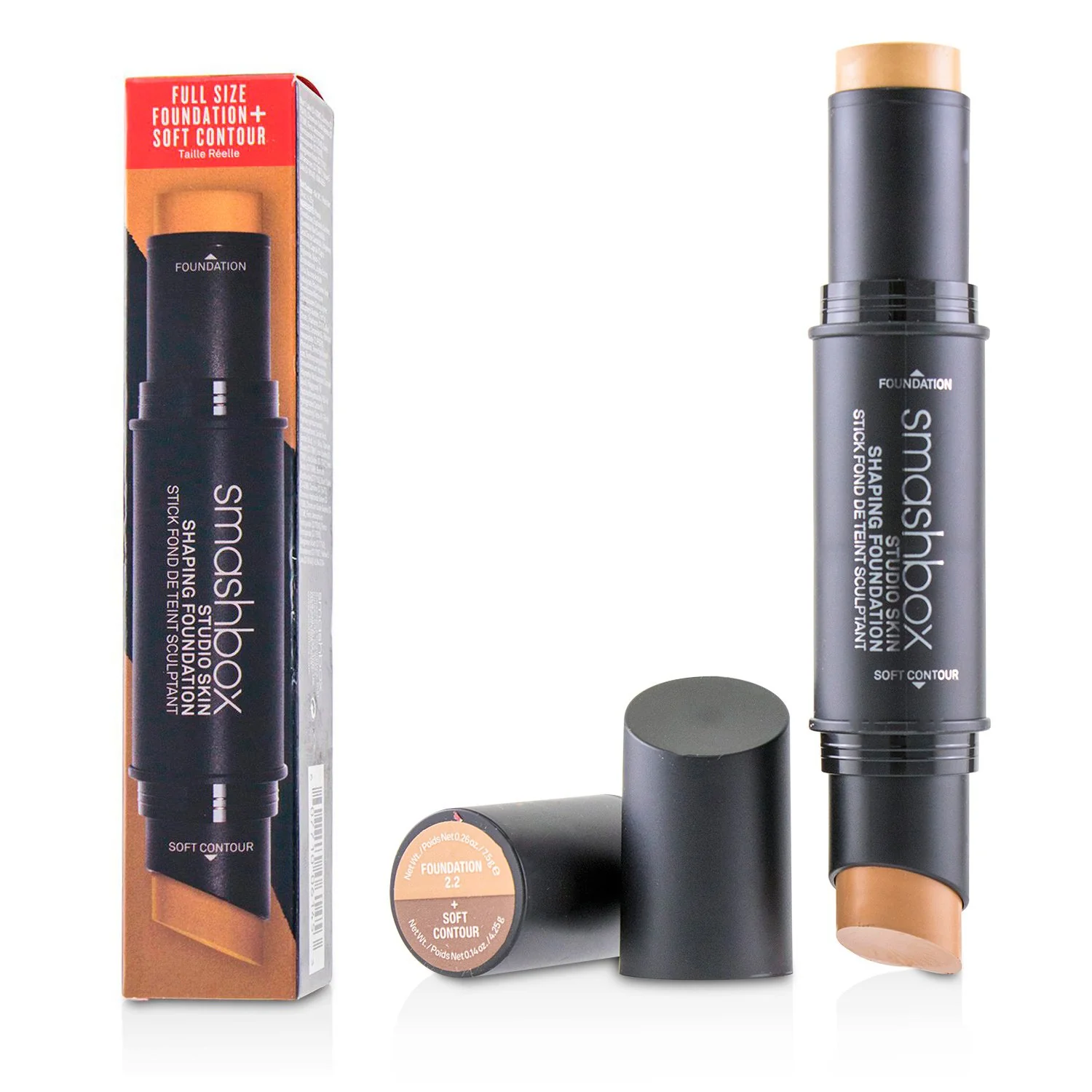 Smashbox Studio Skin Shaping Foundation + Soft Contour Stick - # 3.3 Warm Medium Beige  11.75g/0.4oz