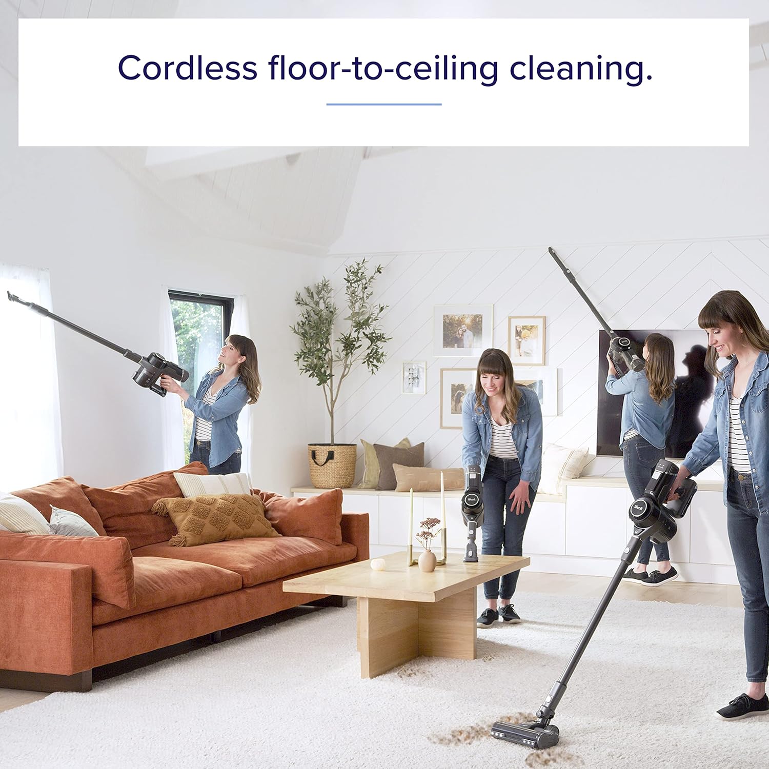 LEVOIT Cordless Vacuum Cleaner, Smart Stick Wireless Vac with 23 kPa Powerful Suction for Pet Hair, Carpet, Hard Floor, Auto Mode, Lightweight