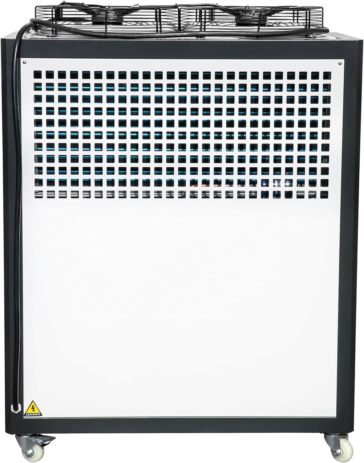 VEVOR Air Cooled Water Chiller 5 Ton Portable, 5Hp 53L Tank Industrial Chiller, Finned Condenser w/Micro-Computer Control