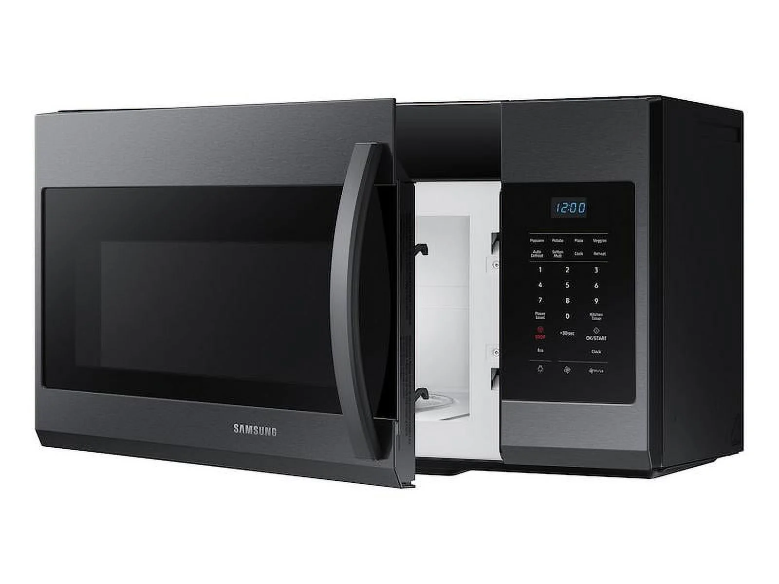 Samsung Me17r7021e 30" Wide 1.7 Cu. Ft. 1000 Watt Over The Range Microwave - Fingerprint