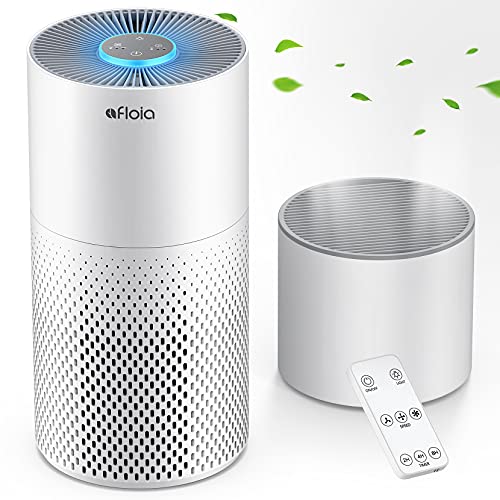 Afloia Air Purifier And Humidifier Combo For Home, 22Db| 7 Colors Night Air Purifiers 2 In 1 With Remote Control