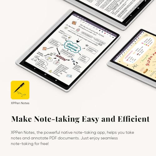XPPen 3 in 1 Color Digital Notebook 10.95'' Paper Note Taking Tablet with 16384 Pressure Levels Battey-Free X3 Pro Pencil 2 Magnetic Folio 6+128GB