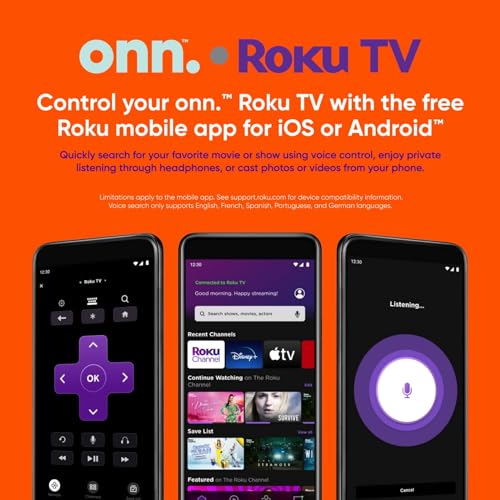 ONN 50-Inch Class 4K Ultra HD LED Smart TV HDR (2160p) Resolution, 60 Hz Refresh Rate, DLED Display, Wireless Streaming, 100012585 (Renewed)