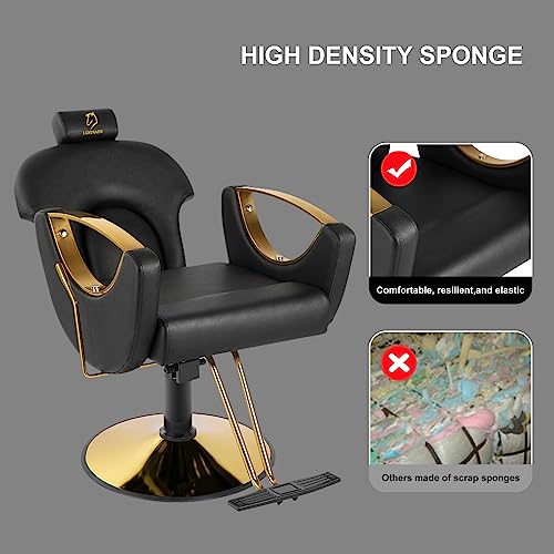 Reclining Barber Chair Salon Chair Height Adjustable Hydraulic Chair Barber Chairs Salon Hydraulic Recliner Chair Hydraulic Pump Profession Shampoo