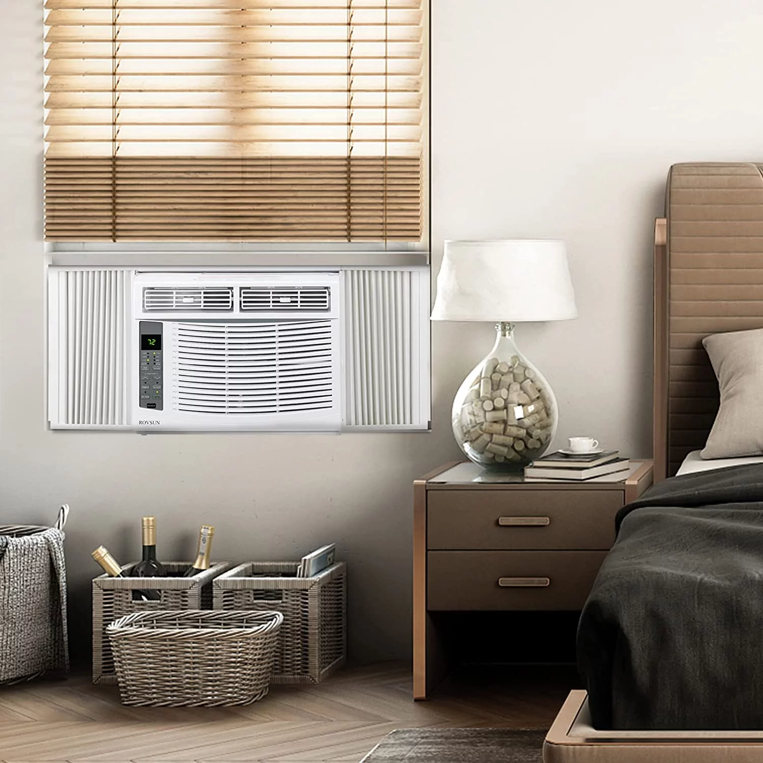 ROVSUN Wifi Enabled 6000 BTU Window Air Conditioner, 115V/60Hz Window AC Unit with Remote & APP Control, Cooling Rooms up to 250 Sq. Ft