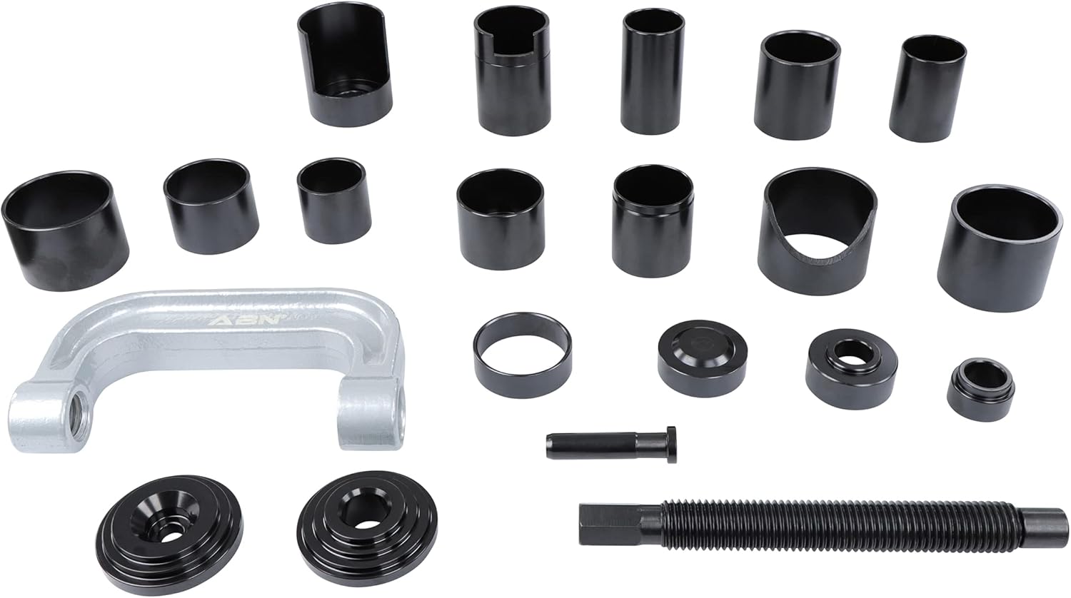 ABN 21 Piece Ball Joint Kit - Upper and Lower Automotive Ball Joint Press Removal Tool Kit - Includes Carrying Case