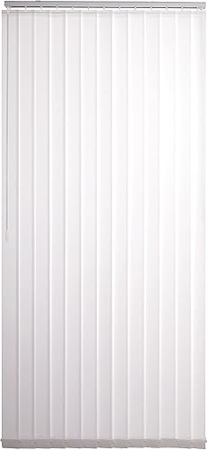 Ventanara&reg; Lamellenvorhang durchgehende Schiene Komplettset Vertikaljalousie 89mm inkl. Montagematerial (Wei&szlig; (tageslicht), 200 x 250 cm)