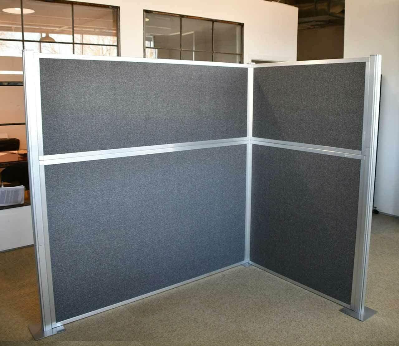 Versare Hush Panel Cubicle Kit | Workstation Partition Walls | Sound Dampening Cubicle Walls | Partitions for Desks