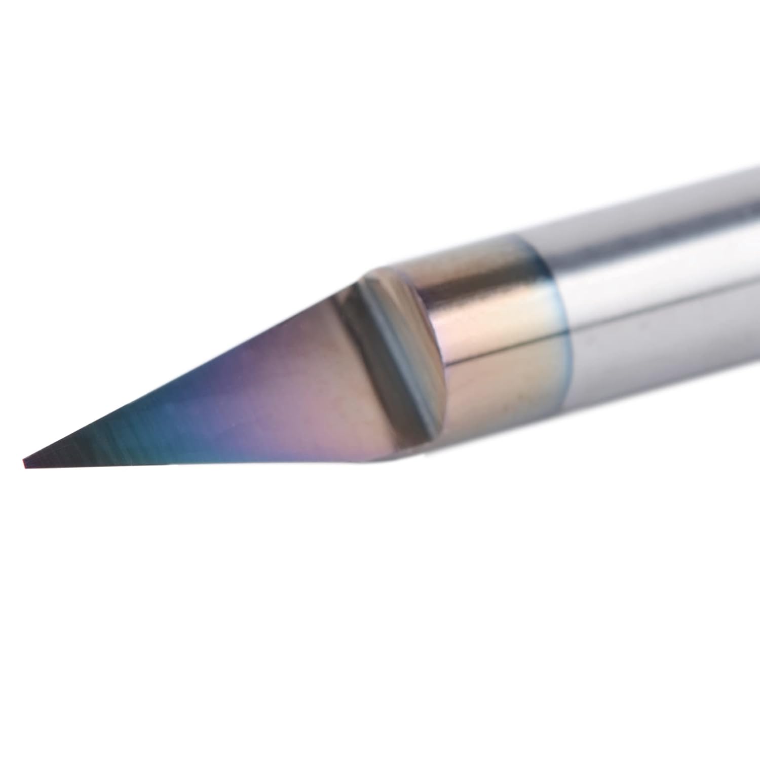 SpeTool Carbide V Groove Bit 30 Degree Engraving Bit 0.015" Tip with 1/4" Shank SPE-X Coated Extra Life