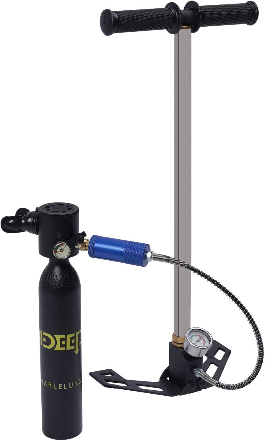 Diver Scuba Diving Tank 0.5l Oxygen Cylinder, Pro Mini Scuba Tank Diving Gear Backup Air Tank Kit, Underwater Breathing Device