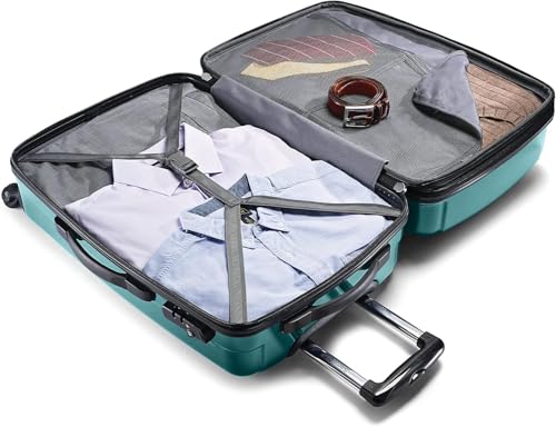Samsonite Winfield 2 Hardside Expandable Luggage with Spinner Wheels, Brushed Anthracite, Checked-Large 28-Inch