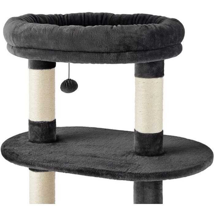 Frisco 59.5-in Heavy Duty Faux Fur Cat Tree Condo