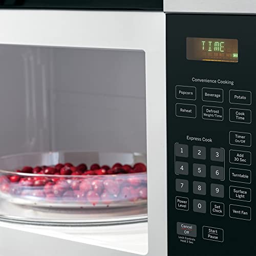 GE JVM3160 1.6 Cu. Ft. Over-the-Range Microwave Oven Bundle with Premium 2 YR CPS Enhanced Protection Pack