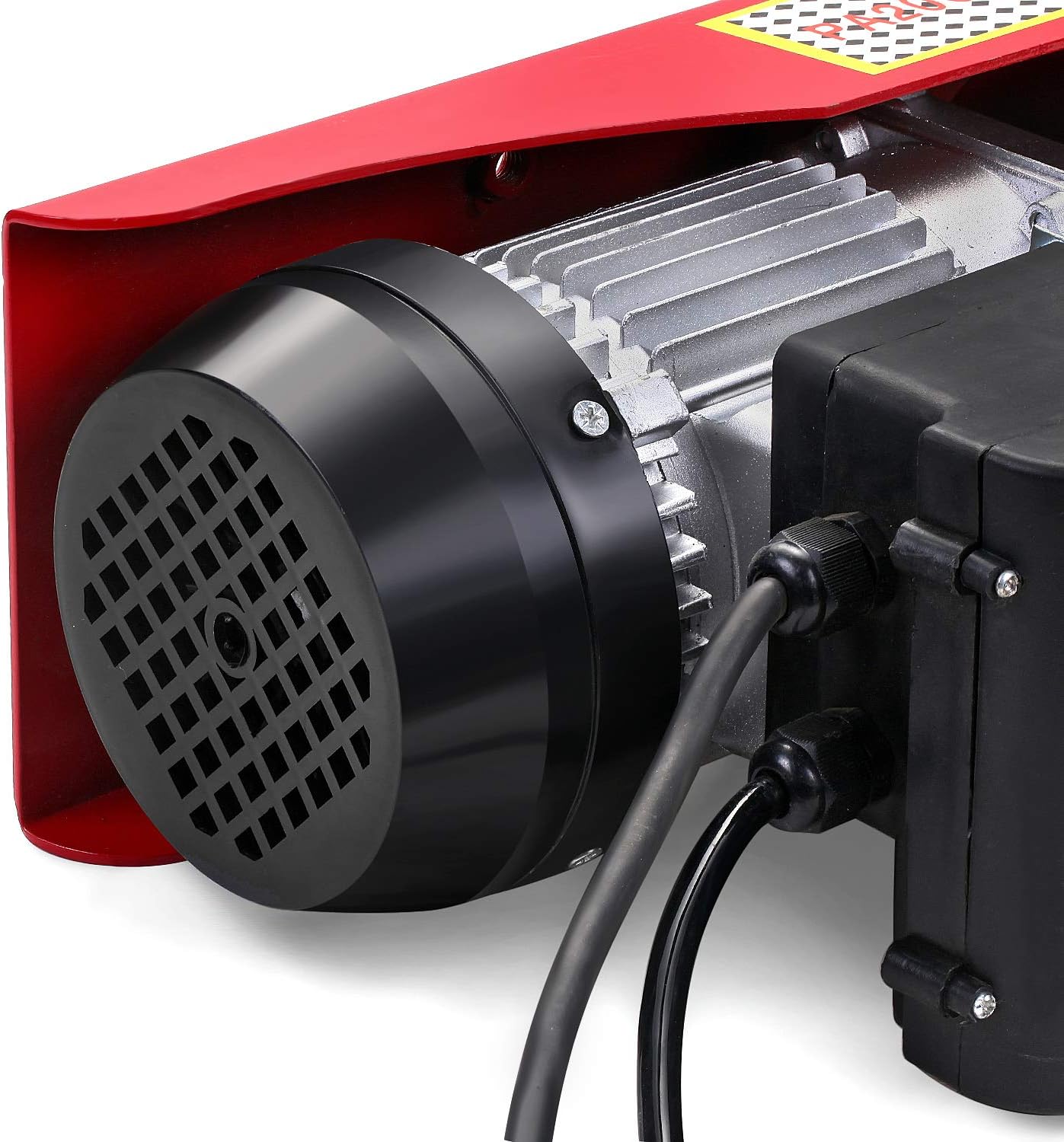 LIMICAR Electric Hoist 1320LBS Overhead Hoist Lift Electric Hoist Crane Garage Ceiling Pulley Winch Remote Control Power System with Premium Straps