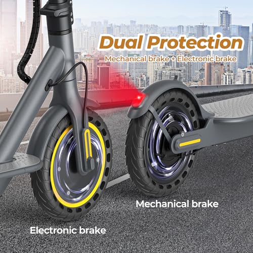 WERHY Electric Scooter, 8.5"/10"/14" Tire, Powerful 350/500W Motor, Top Speed 19/22 MPH, 21-28Miles Max Range