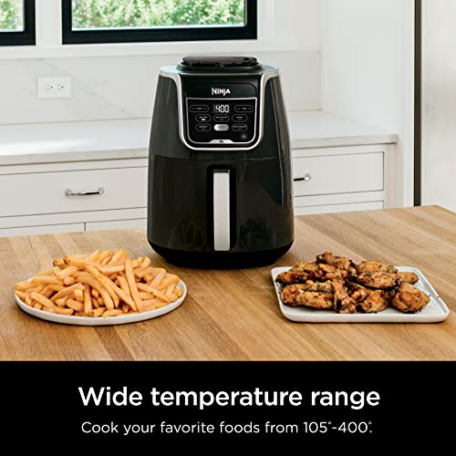 Ninja Air Fryer, Roast, Bake, Air Fry, Roast, Broil, Reheats, & Dehydrates, 4-in-1, Fries, Frozen Food, Veggies, and Juicy Meat, Less Oil, Easy Meals